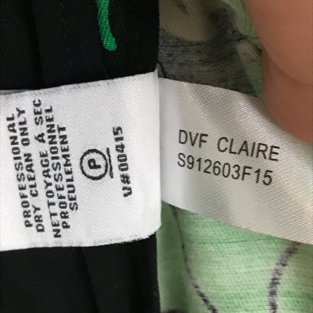 Diane Von Furstenberg “Claire” green floral skirt - Picture 6 of 8